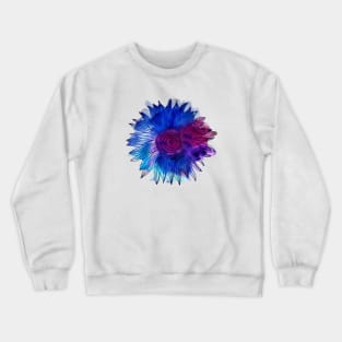 Watercolour and Ink Flower Mandala Crewneck Sweatshirt